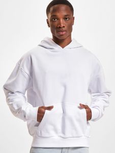 Soft Build Your Brand men's hoodie, large hood, drawstring, 460 g/m², cotton, white