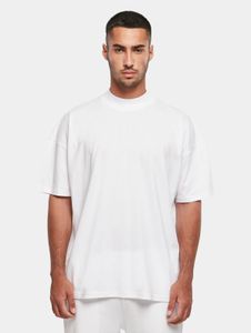 lässiges Build Your Brand Herren T-Shirt Oversize 220 g/m² mit Baumwolle Weiß