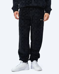 Pantalones cómodos para hombre de Carlo Colucci, de algodón, color negro.