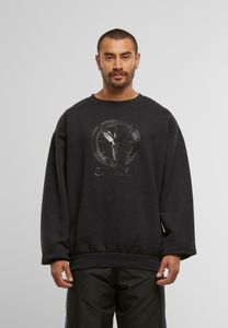 Sudadera informal de hombre Carlo Colucci de algodón, color negro.
