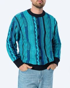 Felpa casual da uomo Carlo Colucci in cotone, blu