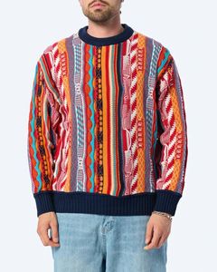 Sudadera informal de hombre Carlo Colucci de algodón, azul/naranja/rojo/beige.