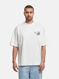 lässiges Carlo Colucci Herren T-Shirt mit Baumwolle Ecru-Weiß