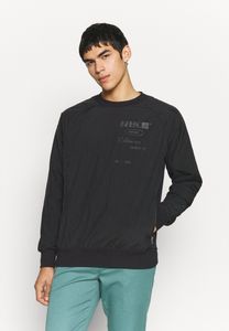 Casual NIKE men's sweatshirt with zippers, pockets, and cotton lining, black