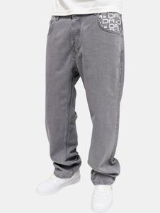 bequeme Dada Supreme Herren Jeans Reißverschluss Denim mit Baumwolle Grau