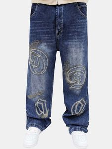 Stylish Dada Supreme men's jeans with zipper pockets, cotton, blue