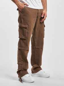 Comfortable DEF men's stretch jeans with cotton, brown