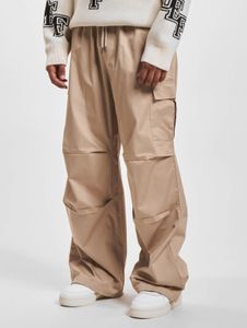 moderne DEF Herren Jeans Kordelzug Klettverschluss mit Baumwolle Beige