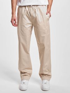stylische DEF Herren Jeans Slim Fit Kordelzug Taschen mit Baumwolle Beige