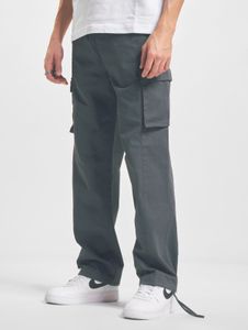 moderne DEF Herren Jeans Taschen Straight Fit mit Baumwolle Grau