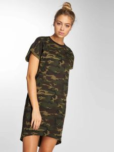 stilvolles DEF Damen Kleid mit Baumwolle Camouflage