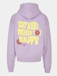 Sweat à capuche décontracté DEF pour homme, avec poignets et capuche côtelés, coton 460 g/m², violet