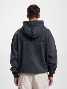 Sudadera con capucha cómoda para hombre de la marca DEF, con cordón ajustable, 460 g/m² de algodón, color antracita.