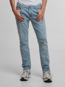 Jeans da uomo DEF moderni, vestibilità slim, elasticizzati, con tasche, in cotone, blu