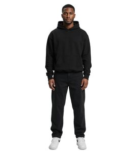 Modern DEF Men's Loose Fit Cotton Jeans with Zipper (Black, DFJS193-00709-0014)