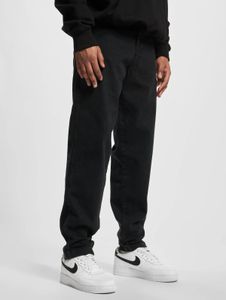 moderne DEF Herren Jeans Reißverschluss Straight Fit mit Baumwolle Schwarz