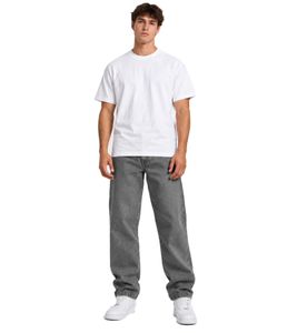 Jean DEF confortable pour homme, en coton gris