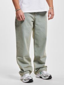 Pantalones vaqueros cómodos de la marca DEF para hombre, con bolsillos con cremallera, de algodón, color azul.