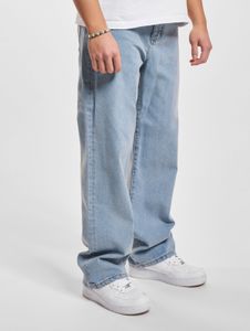 Pantalones vaqueros casuales DEF para hombre con bolsillos con cremallera, de algodón, color azul.