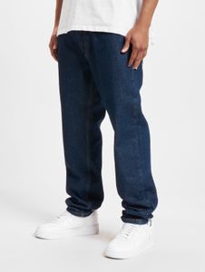 Vaqueros elegantes de la marca DEF para hombre, con bolsillos con cremallera, de algodón, color azul.