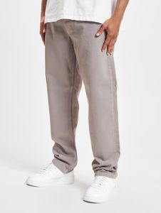 Pantalones vaqueros casuales DEF para hombre, corte recto, cierre de cremallera, algodón, gris oscuro.