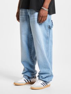 Vaqueros elegantes de la marca DEF para hombre, confeccionados en algodón, color azul claro.