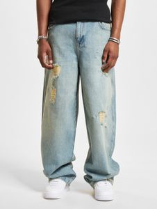 Pantalones vaqueros casuales DEF para hombre con algodón, color azul.
