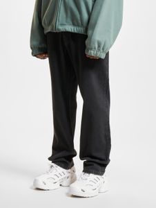 Elegantes pantalones vaqueros ajustados DEF para hombre, de algodón, color negro.
