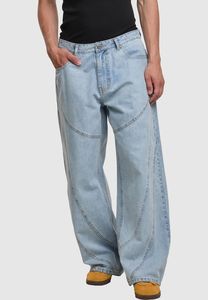 Casual DEF men's jeans with pockets, 12 g/m², cotton, blue