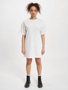 Vestido ligero de mujer DEF de algodón, blanco.