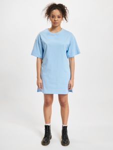 modisches DEF Damen Kleid mit Baumwolle Blau