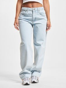 Jean skinny DEF pour femme, en coton bleu.