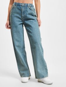 Casual DEF women's jeans with cotton, blue