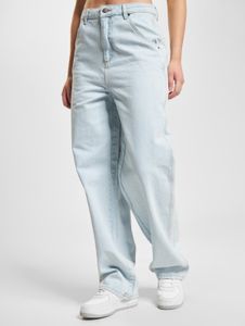 Modern DEF women's jeans, straight fit, with cotton, blue