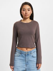 Sweat-shirt Soft DEF pour femme, en coton marron