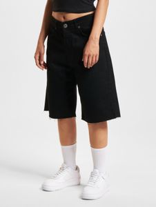 Comodi pantaloncini da donna DEF in cotone, neri