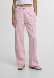 Pantaloni da donna DEF moderni con tasche, in cotone, rosa