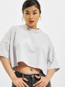 Modern DEF women's stretch T-shirt with cotton, lilac-violet