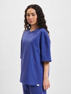 T-shirt ample en coton bleu pour femme DEF, confortable