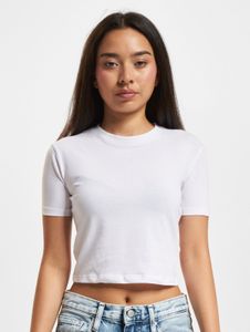 T-shirt moderne pour femme DEF en coton blanc