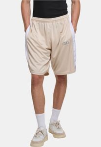 Pantaloncini da uomo DEF leggeri con coulisse e tasche, beige
