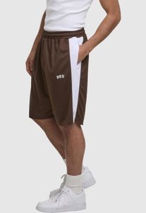 Comodi pantaloncini da uomo DEF con coulisse e tasche, marroni