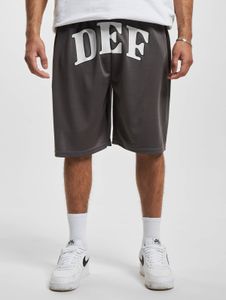lässige DEF Herren Shorts Kordelzug Taschen Grau