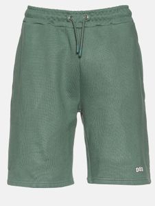 Short décontracté DEF pour homme, en coton vert, avec cordon de serrage et poches.