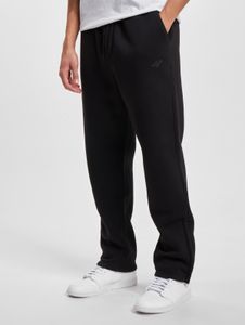 Pantalones vaqueros cómodos de hombre de la marca DEF, con cordón ajustable y cremallera, de algodón, color negro.