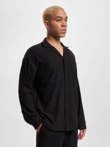 bequemes DEF Herren Polo-Shirt Stretch Taschen mit Baumwolle Schwarz