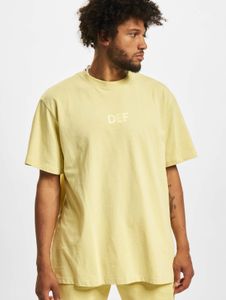 bequemes DEF Herren T-Shirt mit Baumwolle Gelb