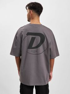 Casual DEF men's T-shirt with cotton, grey