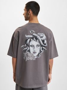 T-shirt DEF confortable pour homme, en coton gris