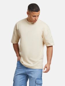 Cómoda camiseta oversize de algodón para hombre de la marca DEF, color beige.
